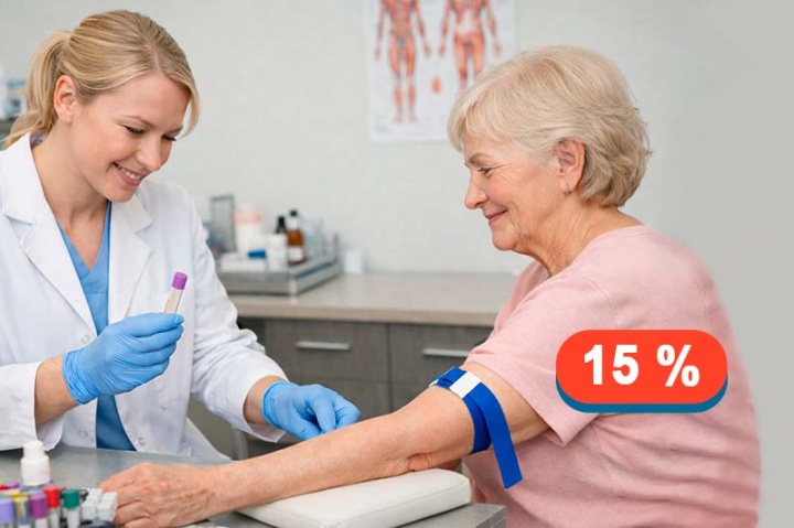 Пенсионерам — скидка 15%